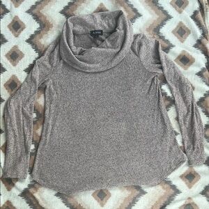 A. Byer Gray Cowl Neck Sweater